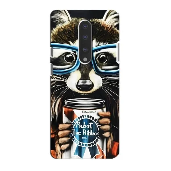 Чехол с принтом «Енот с банкой» для OnePlus 7