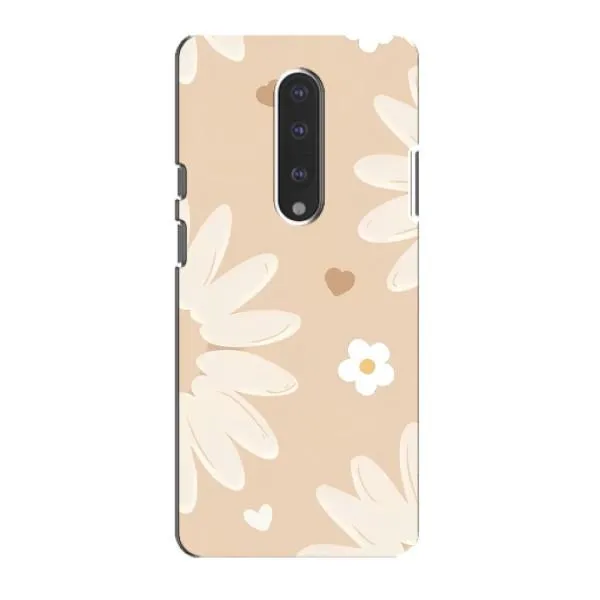 Чехол с принтом «Бежевые цветы» для OnePlus 7 Чехол с принтом «Бежевые цветы» для OnePlus 7