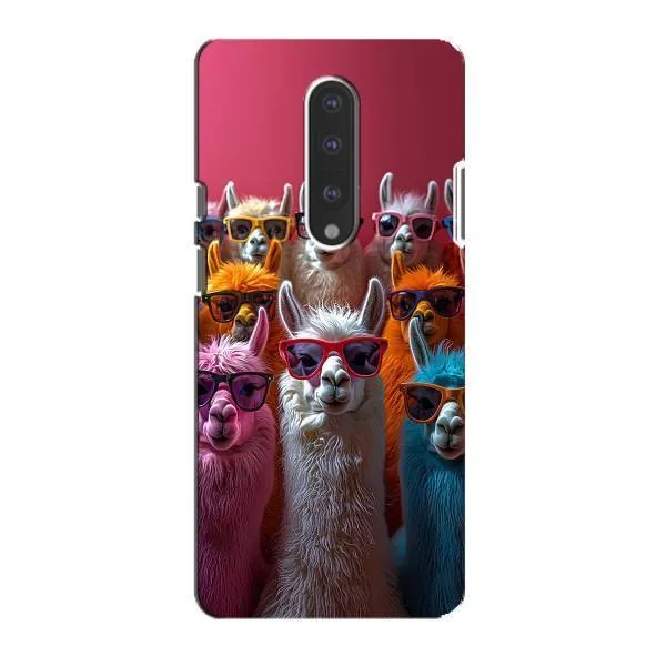 Чехол с принтом «Ламы в очках» для OnePlus 7