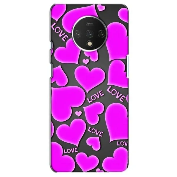 Чехол с принтом «Pink hearts» для OnePlus 7T