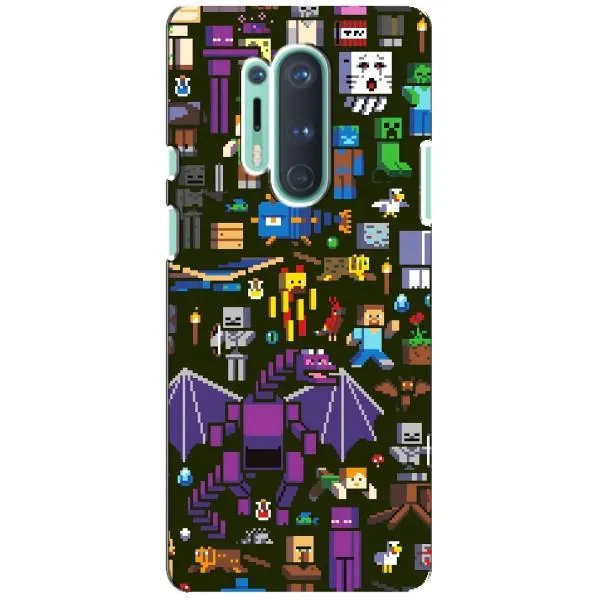 Чохол з принтом «Колаж Майнкрафт» для OnePlus 8 Pro Чохол з принтом «Колаж Майнкрафт» для OnePlus 8 Pro