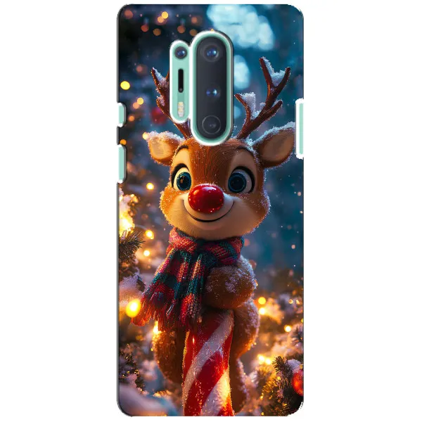 Чехол с принтом «Олень с шарфом» для OnePlus 8 Pro