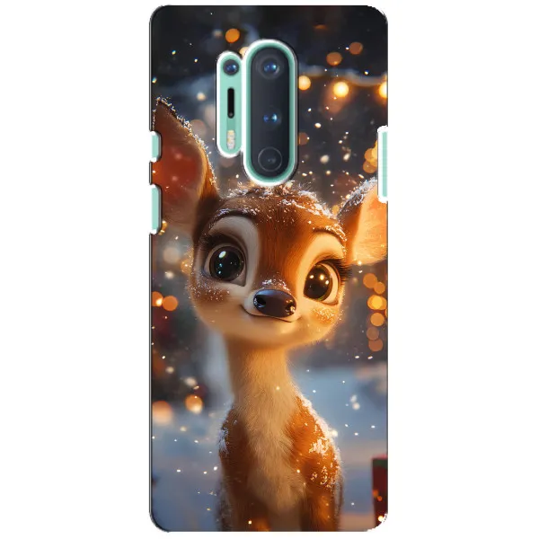 Чехол с принтом «Олененок среди гирлянд» для OnePlus 8 Pro