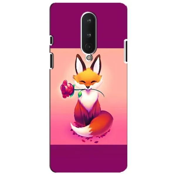 Чехол с принтом «Лисичка с розочкой» для OnePlus 8
