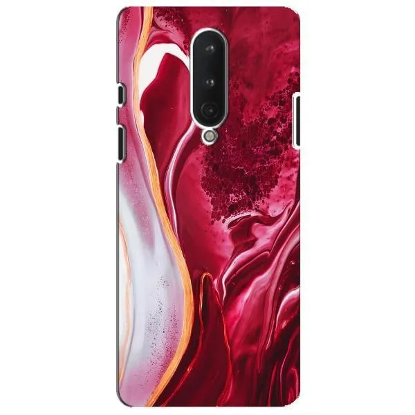 Чехол с принтом «Мрамор красный» для OnePlus 8