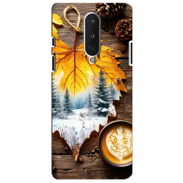 Чехол с принтом «Осенне-зимний кофе» для OnePlus 8