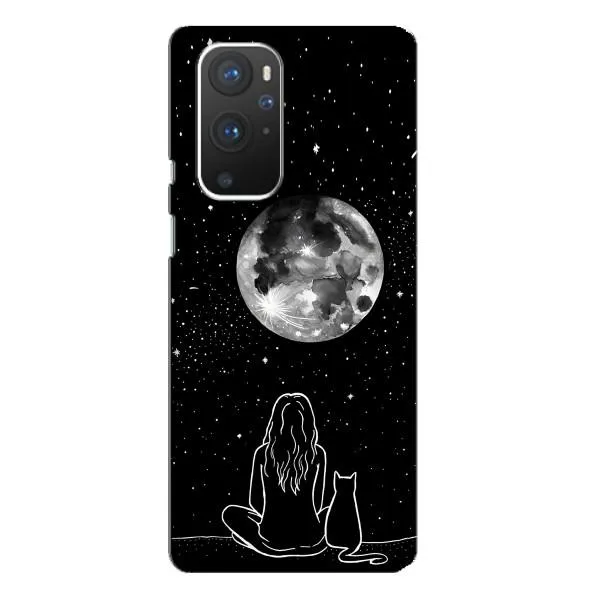 Чехол с принтом «Девушка с котом» для OnePlus 9 Pro