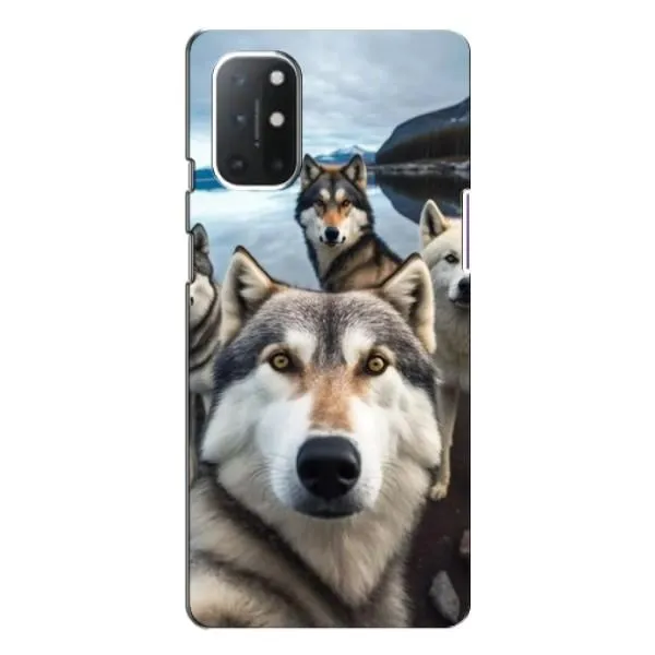 Чохол з принтом «Селфі Хаскі» для OnePlus 9