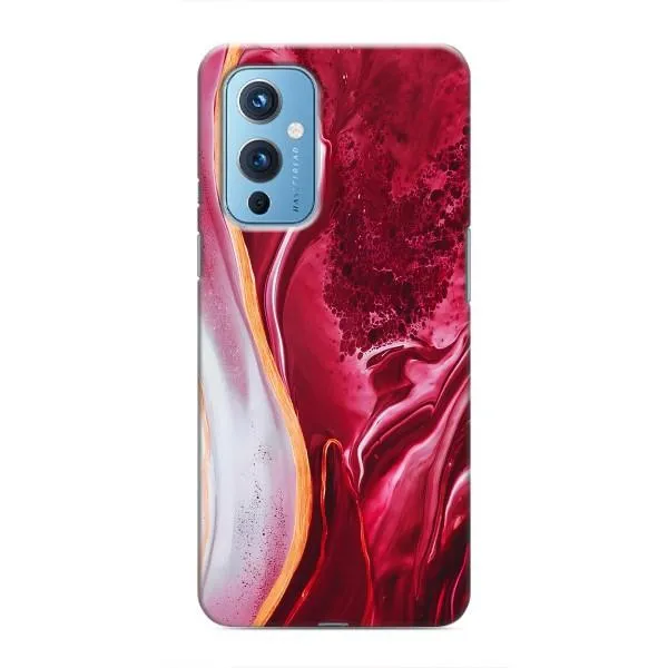 Чехол с принтом «Мрамор красный» для OnePlus 9