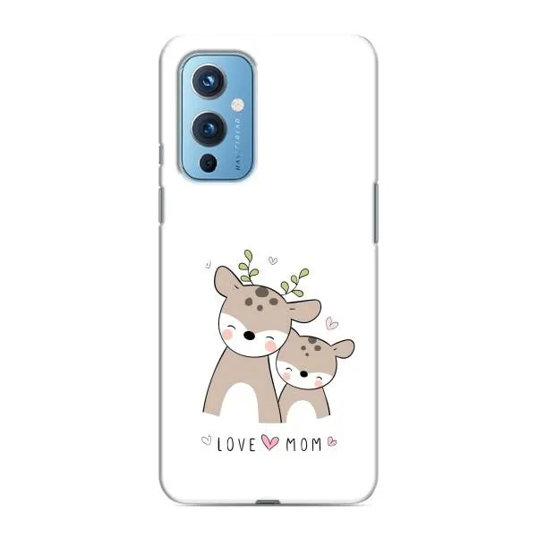 Чехол с принтом «Оленята мама и малыш» для OnePlus 9