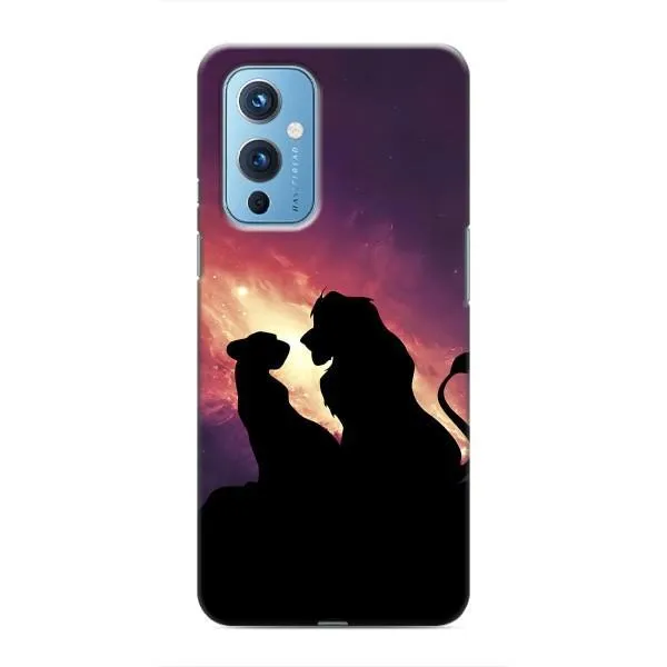 Чехол с принтом «Силуэт Симба и Налу» для OnePlus 9
