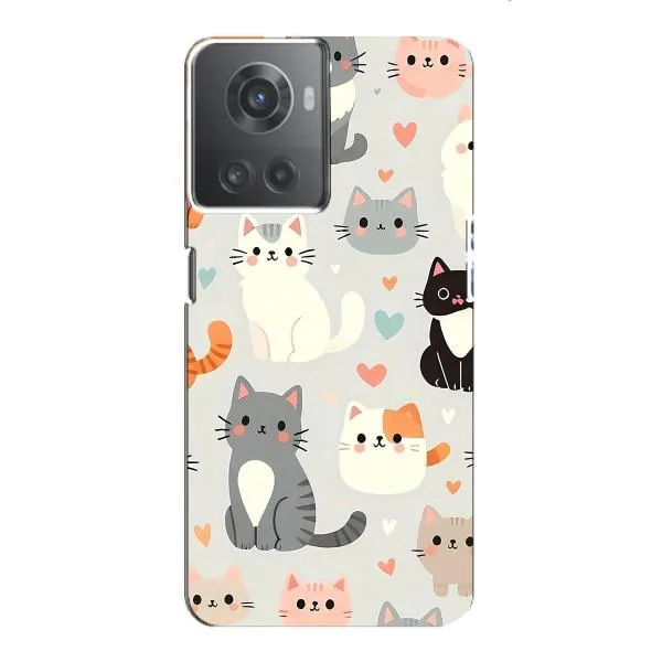 Чехол с принтом «Коллаж котов» для OnePlus ACE (10R) Чехол с принтом «Коллаж котов» для OnePlus ACE (10R)