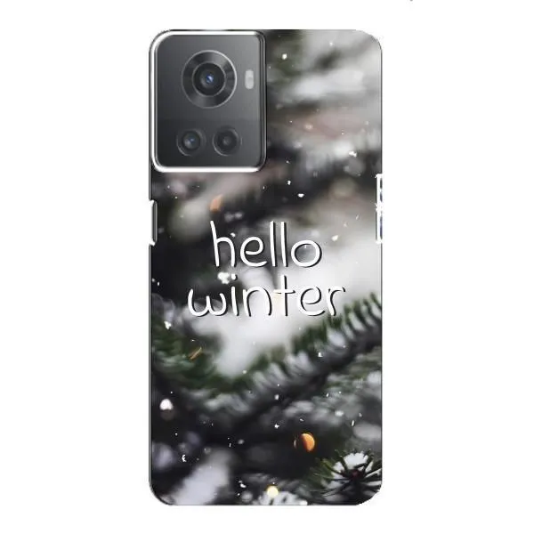 Чохол з принтом «Hello winter» для OnePlus ACE (10R)