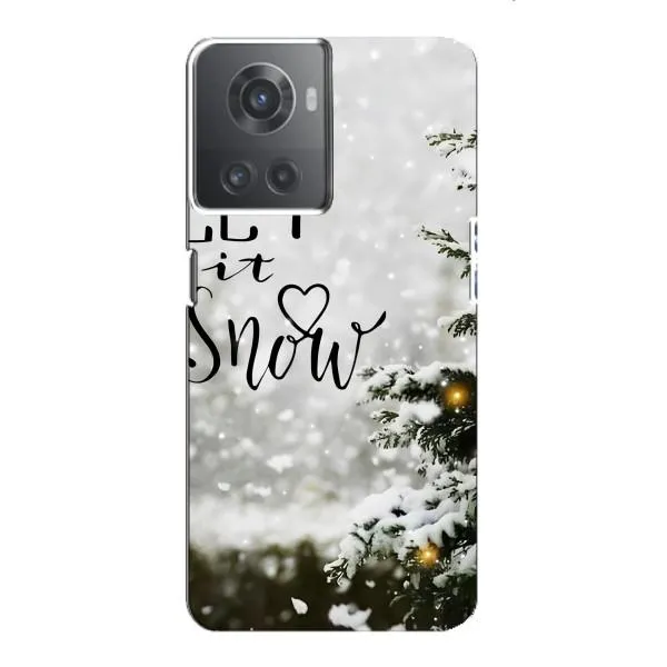 Чохол з принтом «Let it snow» для OnePlus ACE (10R)