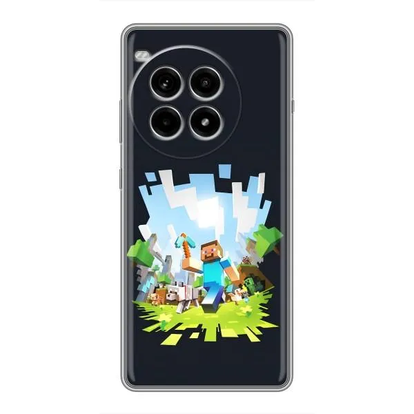 Чехол с принтом «персонажи Minecraft» для OnePlus Ace 3 Pro Чехол с принтом «персонажи Minecraft» для OnePlus Ace 3 Pro
