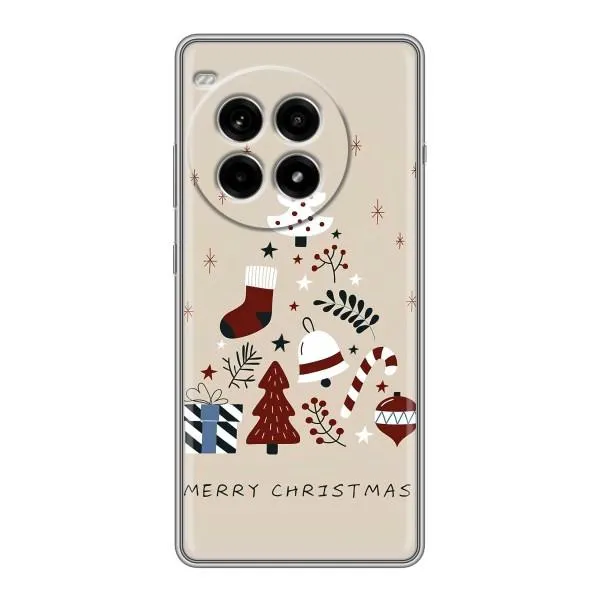 Чехол с принтом «Merry Christmas» для OnePlus Ace 3 Pro