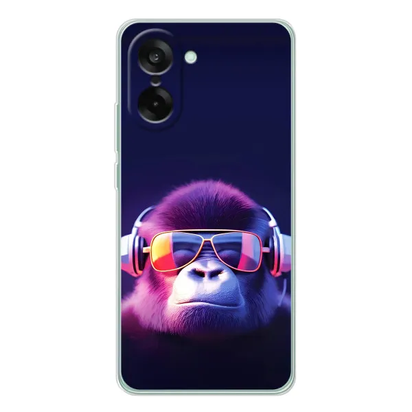 Чехол с принтом «Стильная обезьяна» для OnePlus Ace 5 Racing Чехол с принтом «Стильная обезьяна» для OnePlus Ace 5 Racing