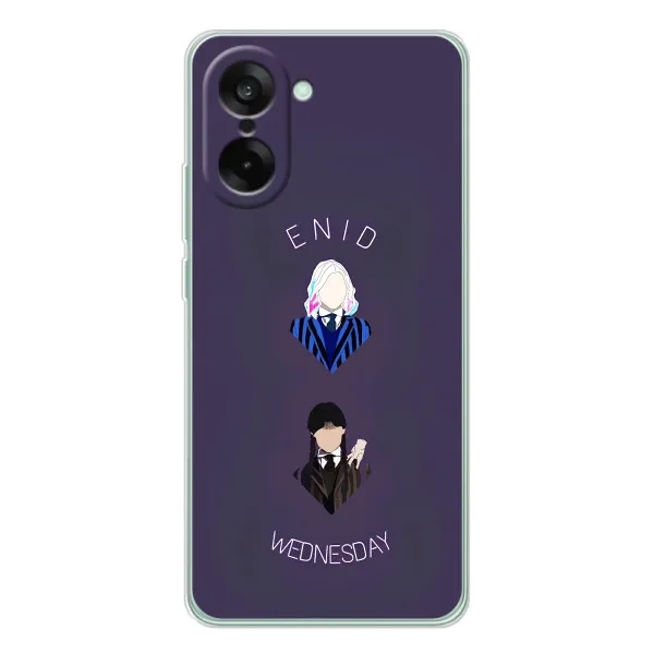 Чехол с принтом «Уэнздей и подруга» для OnePlus Ace 5 Racing Чехол с принтом «Уэнздей и подруга» для OnePlus Ace 5 Racing