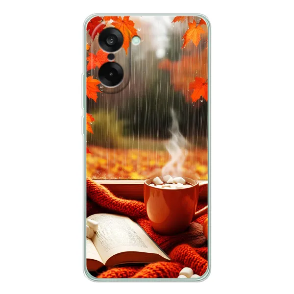 Чехол с принтом «Кофе и дождь» для OnePlus Ace 5 Racing Чехол с принтом «Кофе и дождь» для OnePlus Ace 5 Racing
