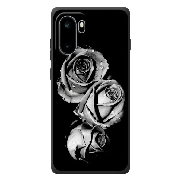 Чехол с принтом «Черная роза» для OnePlus Ace 6
