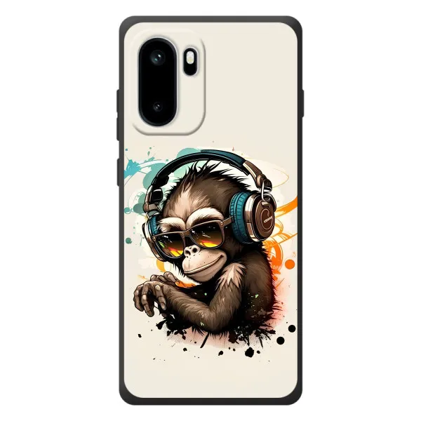 Чехол с принтом «Макака в наушниках» для OnePlus Ace 6