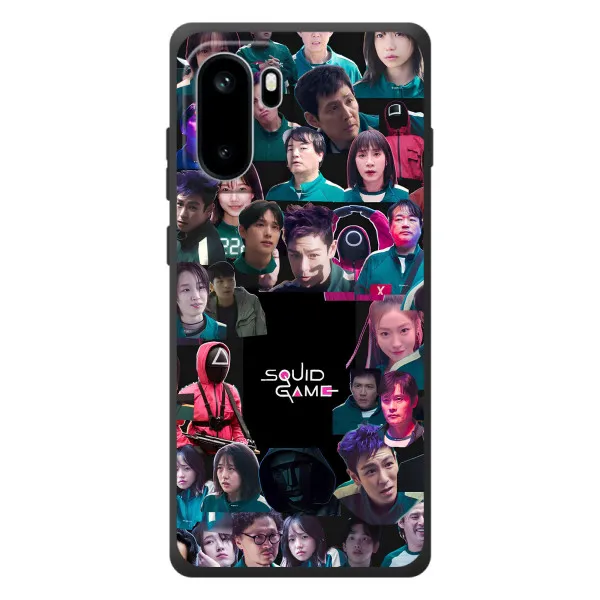 Чехол с принтом «Коллаж Игра кальмара» для OnePlus Ace 6 Чехол с принтом «Коллаж Игра кальмара» для OnePlus Ace 6