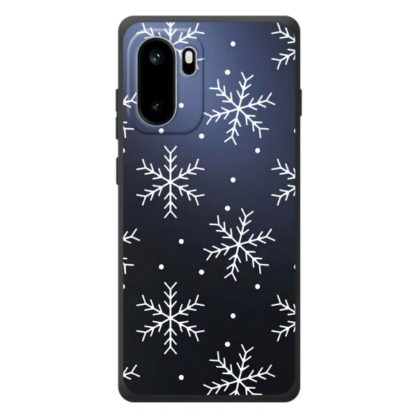 Чехол с принтом «Белые снежинки» для OnePlus Ace 6