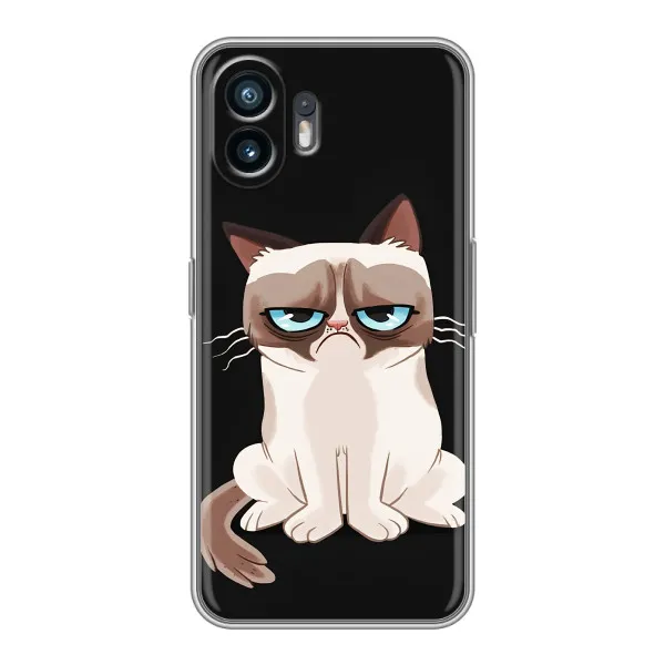 Чохол з принтом «Сумний кіт» для OnePlus Ace 6T