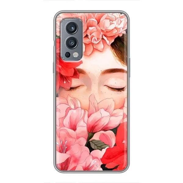 Чехол с принтом «Глаза в цветах» для OnePlus Nord 2
