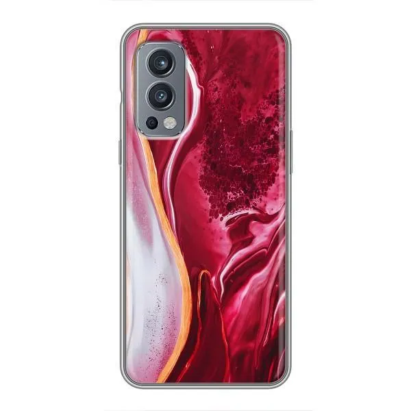 Чохол з принтом «Мрамор червоний» для OnePlus Nord 2 Чохол з принтом «Мрамор червоний» для OnePlus Nord 2