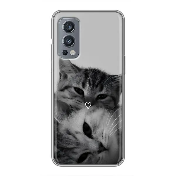 Чохол з принтом «Пара котів» для OnePlus Nord 2 Чохол з принтом «Пара котів» для OnePlus Nord 2
