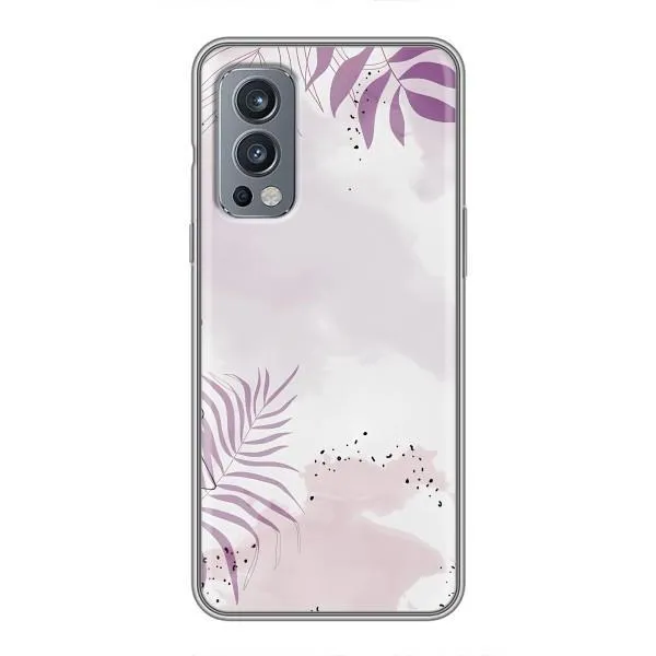 Чехол с принтом «Фиолетовые листья» для OnePlus Nord 2 Чехол с принтом «Фиолетовые листья» для OnePlus Nord 2