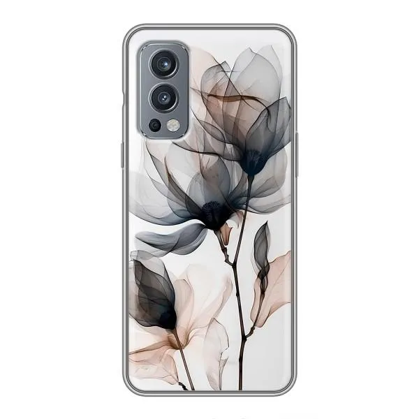 Чехол с принтом «Цветы на белом» для OnePlus Nord 2 Чехол с принтом «Цветы на белом» для OnePlus Nord 2