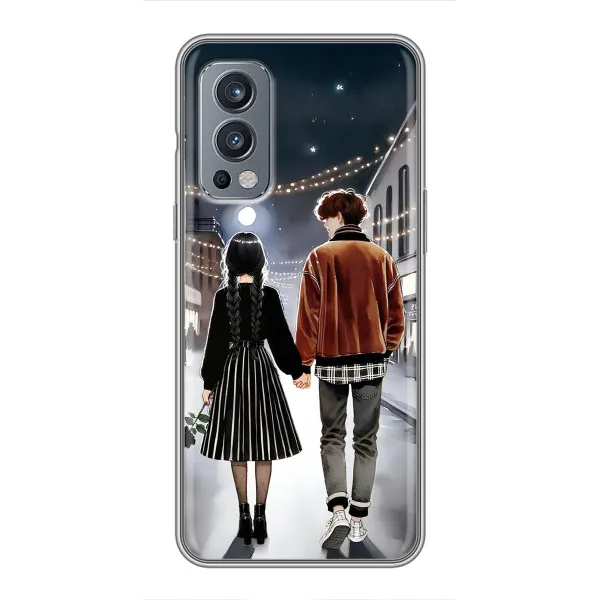 Чехол с принтом «Уэнздей и Тайлер» для OnePlus Nord 2 Чехол с принтом «Уэнздей и Тайлер» для OnePlus Nord 2