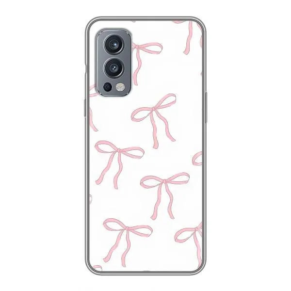 Чохол з принтом «Рожеві бантики» для OnePlus Nord 2