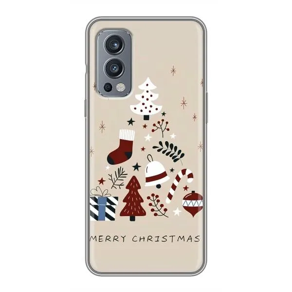 Чехол с принтом «Merry Christmas» для OnePlus Nord 2