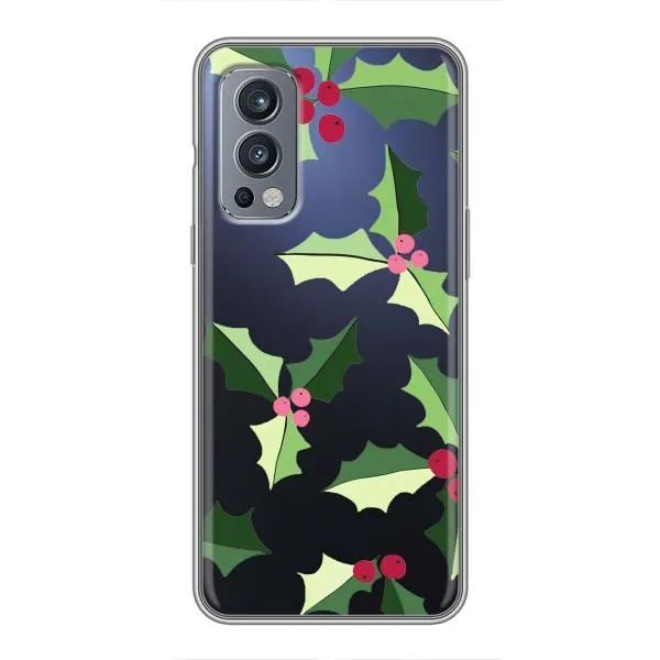 Чехол с принтом «Рождественский фон» для OnePlus Nord 2