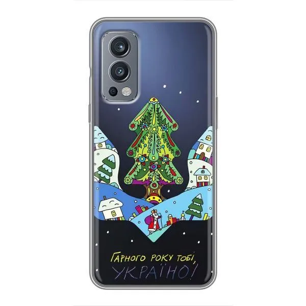 Чехол с принтом «Рождественский герб» для OnePlus Nord 2