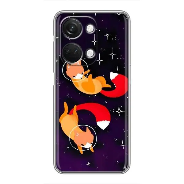 Чехол с принтом «Лисички космонавты» для OnePlus Nord 3 5G