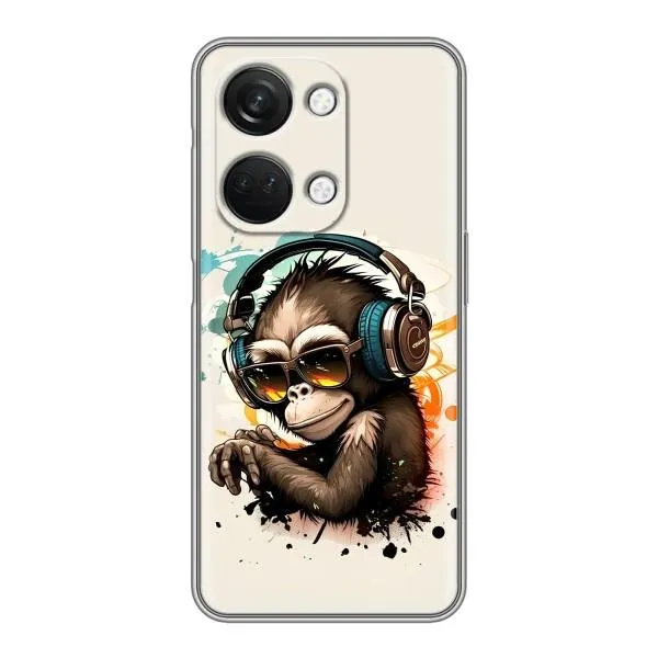 Чехол с принтом «Макака в наушниках» для OnePlus Nord 3 5G Чехол с принтом «Макака в наушниках» для OnePlus Nord 3 5G