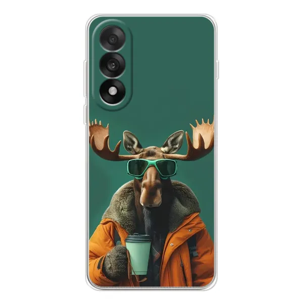 Чехол с принтом «Лось с кофе» для OnePlus Nord 5