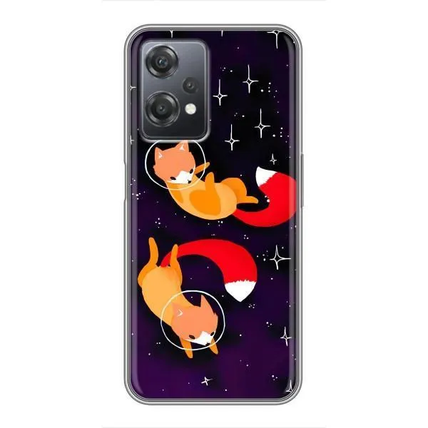 Чехол с принтом «Лисички космонавты» для OnePlus Nord CE 2 (5G) (IV2201)