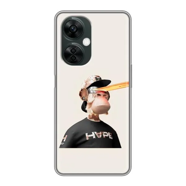Чехол с принтом «обезьяна NFT в очках» для OnePlus Nord CE 3 Lite