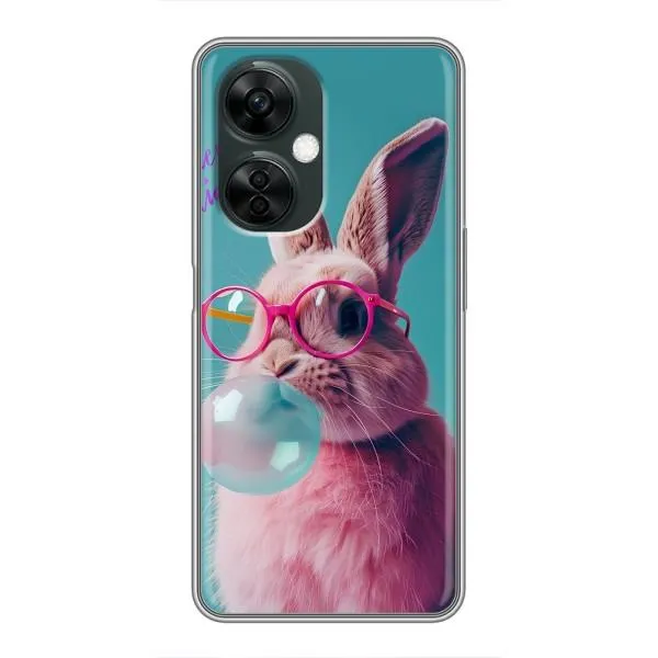 Чехол с принтом «Кролик в очках» для OnePlus Nord CE 3 Lite