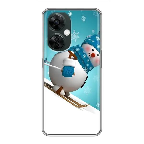 Чехол с принтом «Снеговик на лыжах» для OnePlus Nord CE 3 Lite Чехол с принтом «Снеговик на лыжах» для OnePlus Nord CE 3 Lite