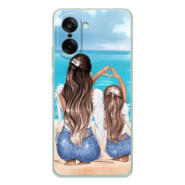 Чохол з принтом «Мама з донькою» для OnePlus Nord CE 5
