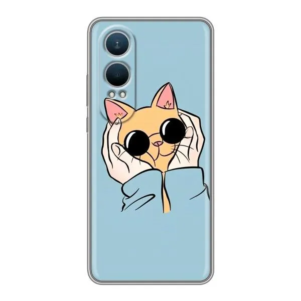 Чехол с принтом «Котик в очках» для OnePlus Nord CE4 Lite Чехол с принтом «Котик в очках» для OnePlus Nord CE4 Lite