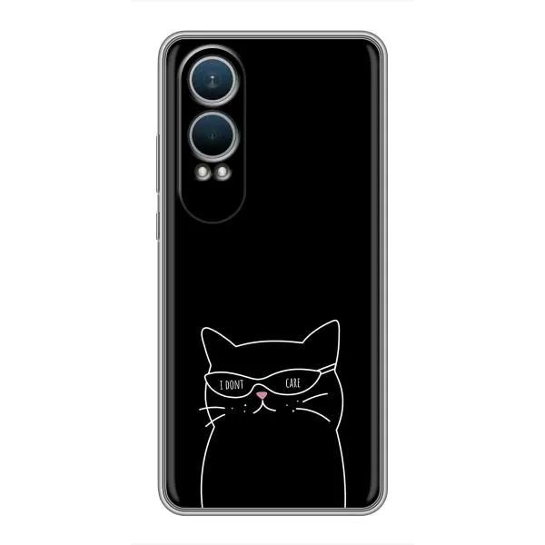 Чехол с принтом «Равнодушный кот» для OnePlus Nord CE4 Lite
