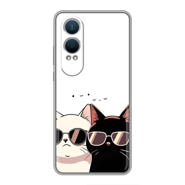 Чехол с принтом «Коты в очках» для OnePlus Nord CE4 Lite