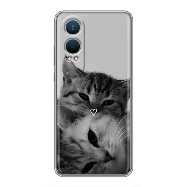 Чехол с принтом «Пара котов» для OnePlus Nord CE4 Lite